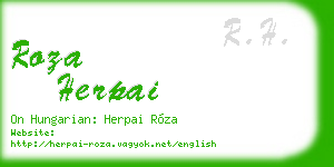 roza herpai business card