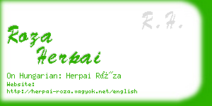 roza herpai business card